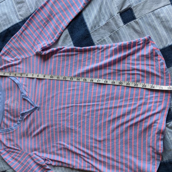 🛍️ BUNDLE ONLY | GAP purple/pink striped knit top Medium - Picture 8 of 12